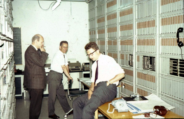 ETS3 in operation 1st July 1967. Philip Hansen, Jan de Ruijter and Jos Hruschka.