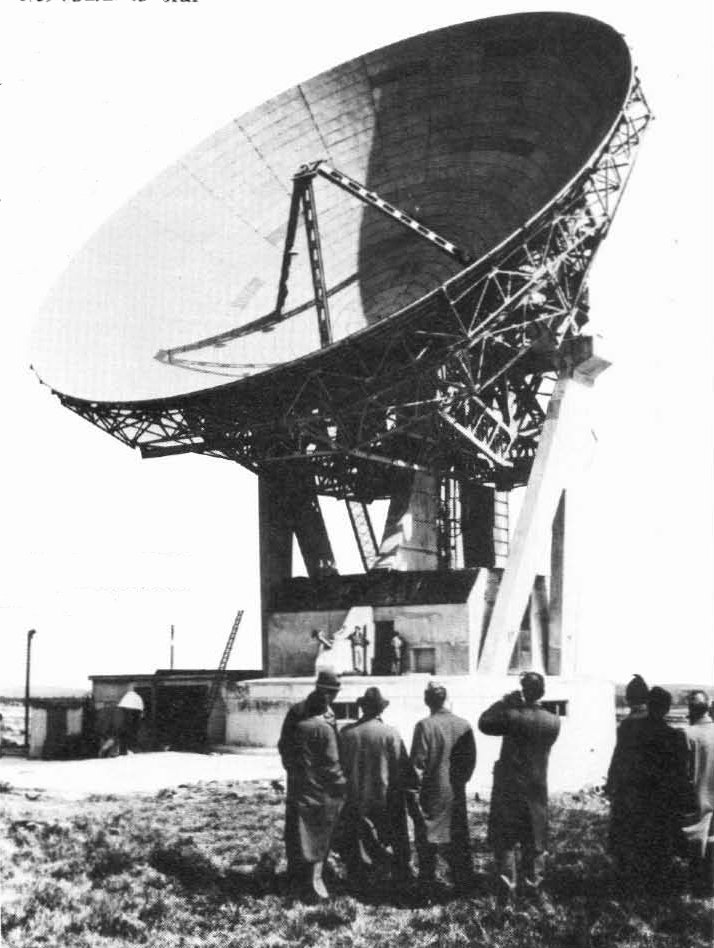 Telstar Earth Station, Goonhilly Downs, Cornwall, England. Courtesy: AT&T Bell Laboratories.