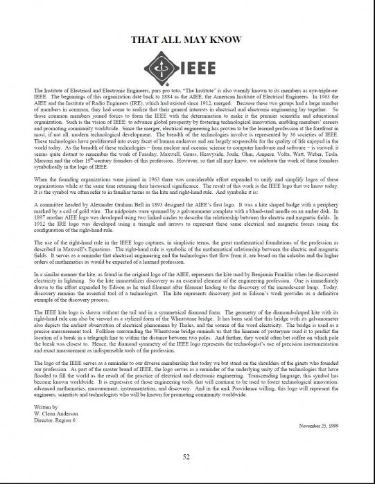 Document pertaining IEEE logo. See full sized version.