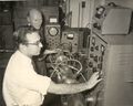 Weber in MRI research laboratory, 1955