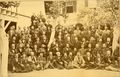 AIEE group photo, undated, c. 1900. Charles Steinmetz (near center) sitting next to Edwin Houston and in front of T. Commerford Martin